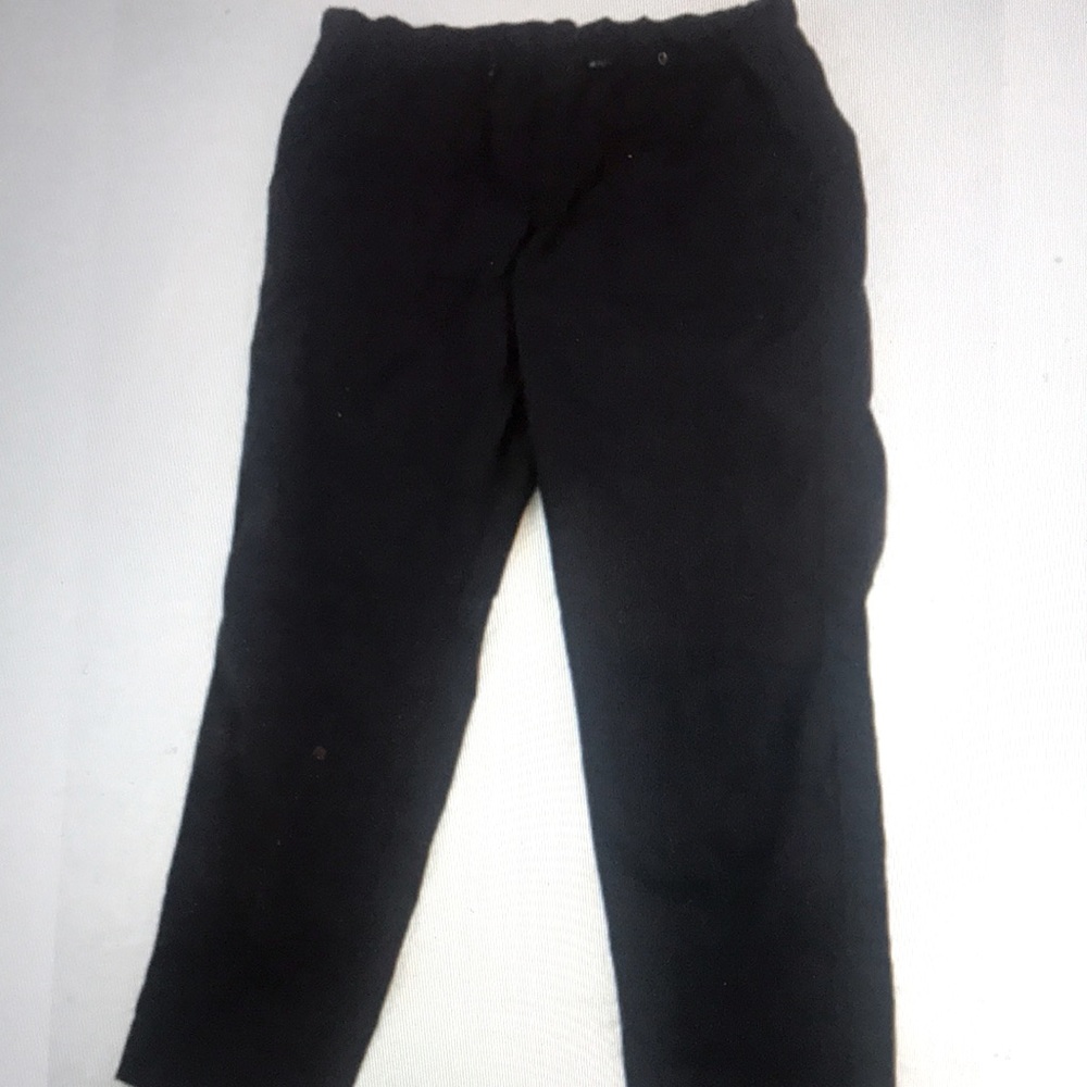Athleta Drawstring Toggle Black Pants High Rise P… - image 1